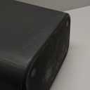 Amazon Basics Rectangular Plastic Office Wastebasket, Easy to Clean, 10 Gallon, Black, 2-Pack
