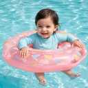 SLOOSH Baby Pool Float with Double Air Chambers, Inflatable Baby Swimming Float with Safety Seat,Toddler Infant Swim Float Ring Swimming Pool Accessories for Age 6-36 Months