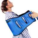 Transfer Belt Transfer Sling - Padded Gait Belt - Heavy Duty Patient Lift, Mobility Standing and Lifting Aid for Disabled, Elderly, Injured - Safely Move from Bed and Wheelchair (Blue)