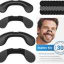 Nasal Strips for Snoring, Extra Strength Snoring Solution Nose Strips, Improve Breathing and Sleep Quality (30 Count, Black)
