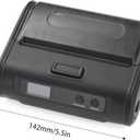 Walfront Thermal Receipt Printer 4in Wireless BT USB Connection POS Printer for Retail Market Delivery Tickets Fast Printing 203dpi Resolution