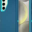 I-HONVA for Samsung Galaxy S24 Case,Galaxy S25 Case Shockproof Dust/Drop Proof 3-Layer Full Body Protection [Without Screen Protector] Rugged Heavy Duty Cover for Galaxy S24/S25,Turquoise