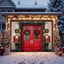 7 x 8 FT Christmas Garage Door Cover for Single Garage, Xmas Nutcracker Soldiers Christmas Decorations Outdoor, Garage Buddy Door Banner Backdrop for Home Wall Patio Yard Outside