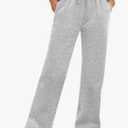 ATHMILE Womens Sweatpants 2025 Fall Baggy Wide Leg Sweatpant Fleece Lined Straight Leg Sweat Pants, Smal