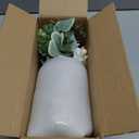 Faux Flowers with Vase,Artificial Silk Flowers in Vase, Fake Plant Eucalyptus and Willow,Flower Arrangement for Home Farmhouse kitchen Dining Table Centerpiece Decorations Coffee Table Decor (White)