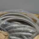 Stainless Steel Garden Hose 50ft Heavy Duty Metal Water Hoses with 10 Function Water Hose Nozzles for Yard Outdoor