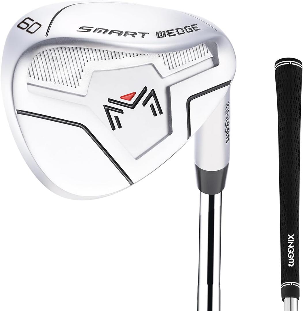 Smart Wedge  Full Face CNC Groove 52/56/60 Degree Golf Wedges for Men,Solid Shots, No Chunking for All Lies,Low CG Design for Bunker Shots