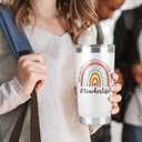 Teacher Life Tumbler - 20 Oz Cup Mug for Women Men, Appreciation Gifts from Students, Birthday Idea for Christmas and Appreciation Week (Black)