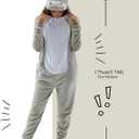 NEWCOSPLAY Unisex Adult Onesie Pajamas Animal One Piece Costume Cosplay Sleepwear (Large, Hippo)