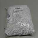 100 PCS White Bead Necklaces, 33" White Mardi Gras Beads, Christmas Beads Necklaces, 4th of July Beads Necklaces, Parade Throws Accessories for Christmas Independence Day New Year Party Favors