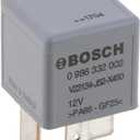 BOSCH 0986332002 Normal Open Mini Relay - 4 Pins, 12 V, 70 A - Single
