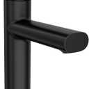 Moen Meena Matte Black One-Handle Single Hole Modern Bathroom Sink Faucet with Optional Deckplate and Drain Assembly, 84794BL