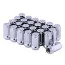 Chrome Acorn Lug Nuts - M14 x 1.5, 1.8" Tall, Set of 24 pcs for Avalanche, Colorado Express, 1500 Silverado