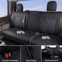 Huidasource Wrangler JL Seat Covers 4 Door 2018-2026 Without Rear Cupholder