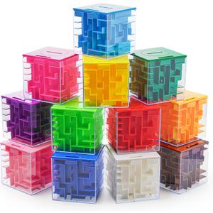 12 Pack Money Maze Puzzle Box for Cash Gift, Fun Ways to Give Money as A Gift, Great for Birthday, Valentine's