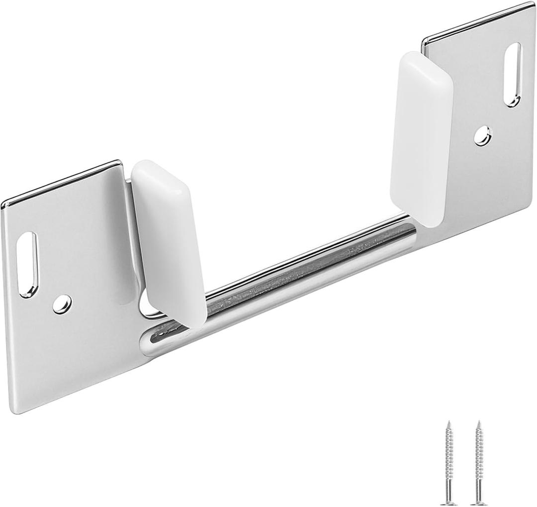 8Pcs Pocket Door Guide Bottom, Hidden Bottom Sliding Door Guide, Jamb Mounted, Steel Bracket for 1-3/8-Inch Thick Doors
