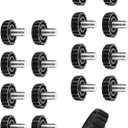 2 x caution 16Pcs M8 Screw in Furniture Glide Leveling Foot Adjustable Feet Glide Leveler Furniture Legs