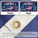America's 250th Anniversary Flag, 3 Ply Year American Anniversary Flag- Double Sided, 3x5 Ft, 250 Years Birthday Patriotic Decor for Outdoor, Front Door, Porch, Wall (A2)