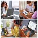 FUWANG Touch Keyboard Case for iPad Air 13 inch M4 2026/M3 2025/M2 2024 & iPad Pro 12.9 6th 5th 4th 3rd Gen, 360° Swivel Backlit for iPad Air 13 inch Case Keyboard with Multi-Touch Trackpad