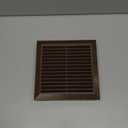 Brown 6inch Inch Ventilation Grille - Inside/Outside use - (Flange 5.9inch/Cover 8inchx8inch) - Air Vent Louver - Exhaust Hood - 3 Sizes / 4 Colors., 6inch / 8inchx8inch