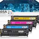 305A Toner Cartridge Replacement for HP 305A CE410A CE411A CE412A CE413A Toner for Laser Pro 400 Color M451dn M451dw M451nw Pro 300 M375nw M475dw M475dn Printer (4 Pack, Black/Cyan/Magenta/Yellow)