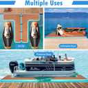 L-Shaped Inflatable Jet Ski Dock, Inflatable Boat Bumper Fender for Docking, Great for Jet Ski, Yachts, Fishing Pontoon Boat (Right)