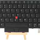 Replacement Laptop Keyboard for Lenovo Thinkpad T470 T480 A475 A485 US Layout with Frame Pointer, Non-Backlight