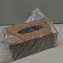 BIBELUN Tissue Box Cover, Acacia Wood Tissue Box Cover Rectangle with Slide-Out Bottom, Wooden Decorative Cube Facial Tissue Holder/ Organizer/ Dispenser for Bathroom, Office Desk & bedroom Decor (Brown)