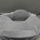 Momcozy Innovative Safety Fence Nursing Pillow - Firm & Springy Memory Foam - Stable, Ergonomic Support & Comfort - Wider Breastfeeding Cushion, Adjustable, Removable Cover, Baby Safety Certified