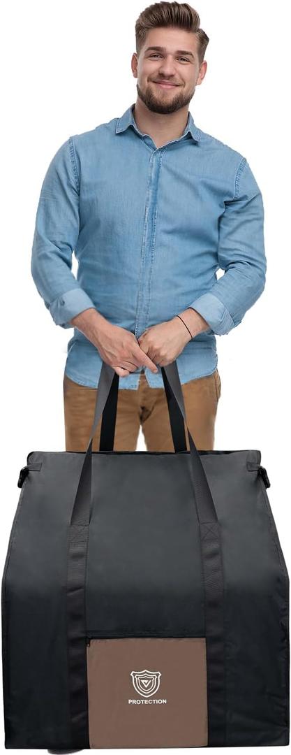 Faraday Bag for Large Generators and Electronics, Military-Grade RF Shielding For Computer Towers,Mobile Devices, EMP Protection Signal Isolation Anti-tracking Data Privacy Black