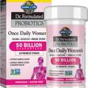 Garden of Life Once Daily Dr. Formulated Probiotics for Women 50 Billion CFU 16 Probiotic Strains with Organic Prebiotics for Digestive, Vaginal & Immune Health, Dairy Free, Shelf Stable 30 Capsules