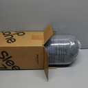 SLEEP ZONE Cooling Mattress Topper Queen, Extra Thick Mattress Pad Cover, Soft Fluffy Pillow Top Bed Mattress Topper, Easy Care, Washable (Grey Lattice, Queen)