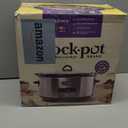 Crock-Pot Large 8-Quart Programmable Slow Cooker with Auto Warm Setting Black Stainless Steel