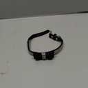 Bow Tie Puppy Dog Collar with Rhinestone, Bling Crystal Pretty Diamond Jewel Girls Cat Collars for XXS XS Small Medium Large Breed Pet Dogs Female Kitten, Black S