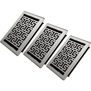 Floor Register 7.5x15.5 6-Pack Floor Vent Covers Heavy Duty Walkable Steel Floor Vents Adjustable Decorative Vent Covers for Home Floor Sidewall Office or Ceiling Vent