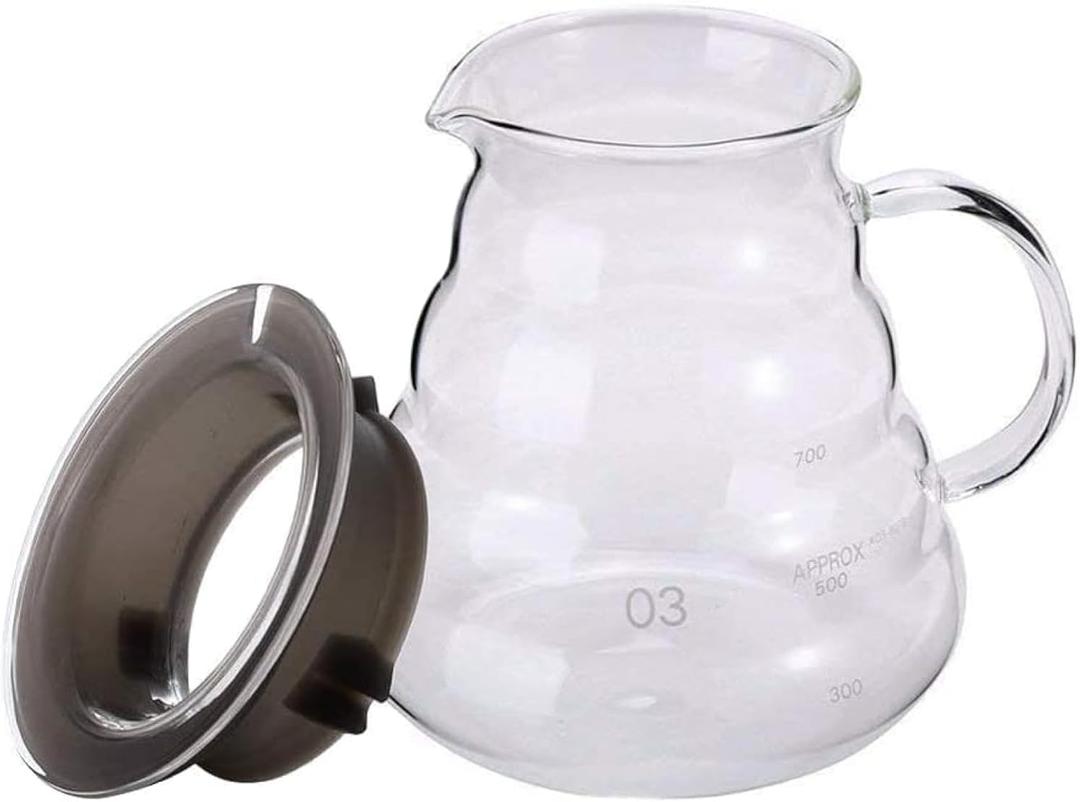 800ml Clear Glass Range Coffee Server, Standard Glass Coffee Carafe, Coffee Pot