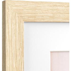 16x24 Frame Set of 3, Dark Brown Wood Grain 16x24 Poster Frame for Gallery Wall Mounting (3 Pack)