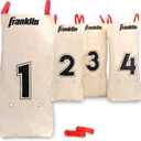 Franklin Sports Franklin Field Day Potato Sack Race Bags & 3-Legged Race Bands Game Kit - Great for Kids - 2 Games in 1
