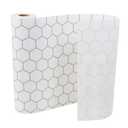 Drawer and Shelf Liner for Kitchen Cabinets: Non Adhesive, Non Slip, Thick Strong Grip Waterproof Washable for Kitchen Cabinets, Drawer, Fridge, Wire Shelving (Silver Geometry, 24 in × 20 FT)