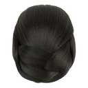 IMISSU Braided Chignon Dancer Hair Cover Donut Hair Pieces Scrunchies Hair Bun Wig Clips Updo Wedding Party for Women (M1 Chocolate Brown)