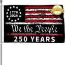 Probsin 250 Anniversary Flag 3x5 Ft Double Sided 3 Ply 250 Years of Freedom We The People 1776-2026 Patriotic Signs Hanging Decor for Room House Welcome Photo Backdrop with Brass Grommets