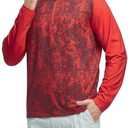 M MAELREG Quarter Zip Pullover Men Moisture Wicking Lightweight Sports Print Mock Neck Golf 1/4 Zip Pullover Mens Sweatshirt M