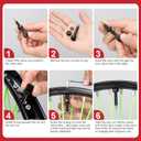 Tubeless Presta Valve Stems, 40mm Presta Valve Stems with Valve Core Remover Caps - Super Light Alloy - Pair -Multiple Color and Size Options(Blue, 40MM)