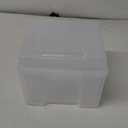 VILLCASE Plastic Postcards Storage Box, Transparent Greeting Card Organizer Portable Business Card Holder, Photo Organizer Cases for Crafts, Scrapbook, Paper, Envelopes