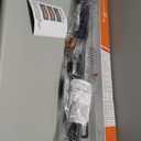 Reinforced 42” Extra Tall Retractable Baby Gates with Rods, Extends up to 60” Wide, Tall Retractable Dog Gate for Doorways Prevent Crawling Through Mesh Pet Gate Indoor Outdoor, Black