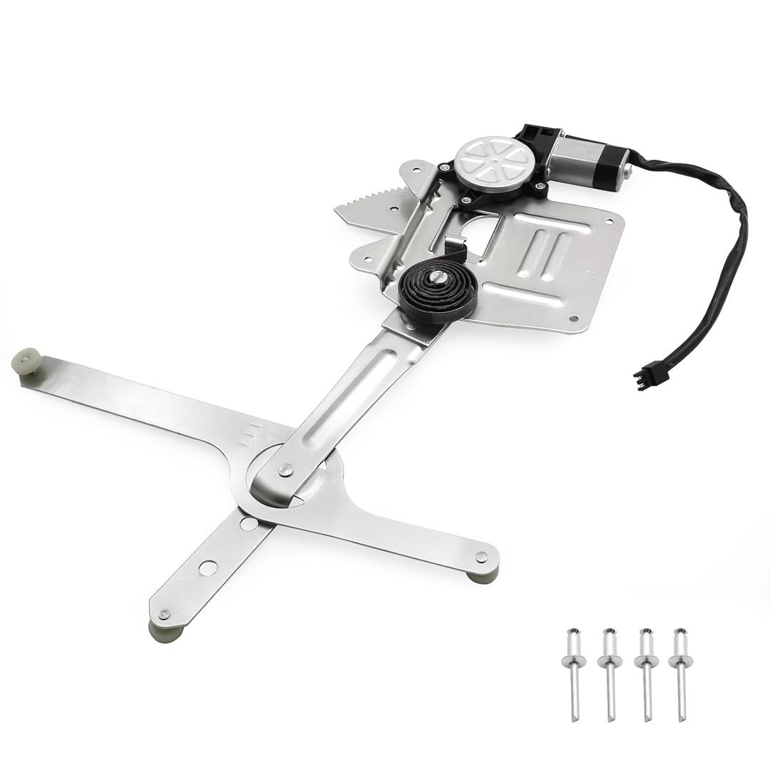 741-844 Front Left Driver Side Power Window Regulator with Motor, Compatible with Chevy S10/ GMC Sonoma 1994-2004, Chevy Blazer 1995-2005, Oldsmobile Bravada/GMC Jimmy 1996-2001