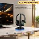 Wireless Headphones for TV, TV Headphones Wireless for Senior with Digital Optical RCA AUX 3.5 MM Transmitter Charging Dock, Over Ear Headphones with Low Latency & HiFi Sound, Gifts for Parent/Elderly
