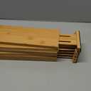 SpaceAid Bamboo Dresser Drawer Dividers 6 Pack, 4.65 High Adjustable 12.5-17 Drawer Organizers, Expandable Organization for Clothing, Clothes, Dressers, Natural