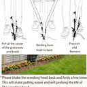 2 x DSWINCE Stand Up Weed Puller Head Replacement Weed Picker Tool Gardening Hand Tools for Dandelion, Weeder Root Tool No Bending Weeder,for Backyard Lawn Patio -NO Handle