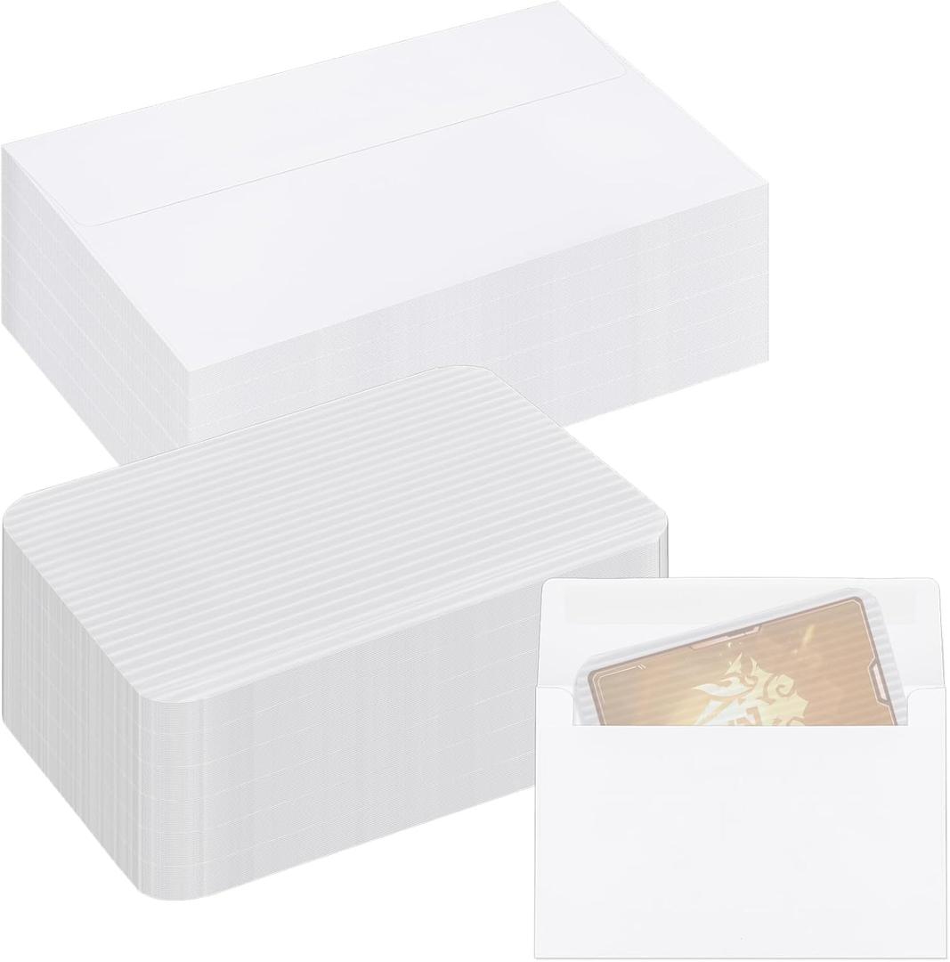 240 PCS Trading Card Shipping Protectors Set - 3.5 x 4.5 Plastic Cards Protectors and Self-Adhesive Envelops, Privacy Safe Card Mailers for Graded, Sports & Game Card Mailing Supplies